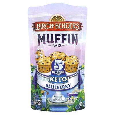 Birch Benders,Muffin Mix, Keto, Blueberry , 8 oz (227 g)