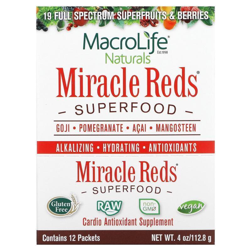 Macrolife Naturals,Miracle Reds，心脏补充剂，12包，4盎司（11