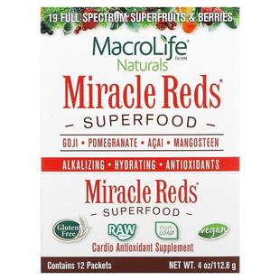 Macrolife Naturals,Miracle Reds，心脏补充剂，12包，4盎司（11