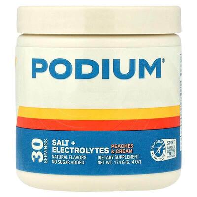 Podium Nutrition,Salt + Electrolytes, Peaches &amp;amp;