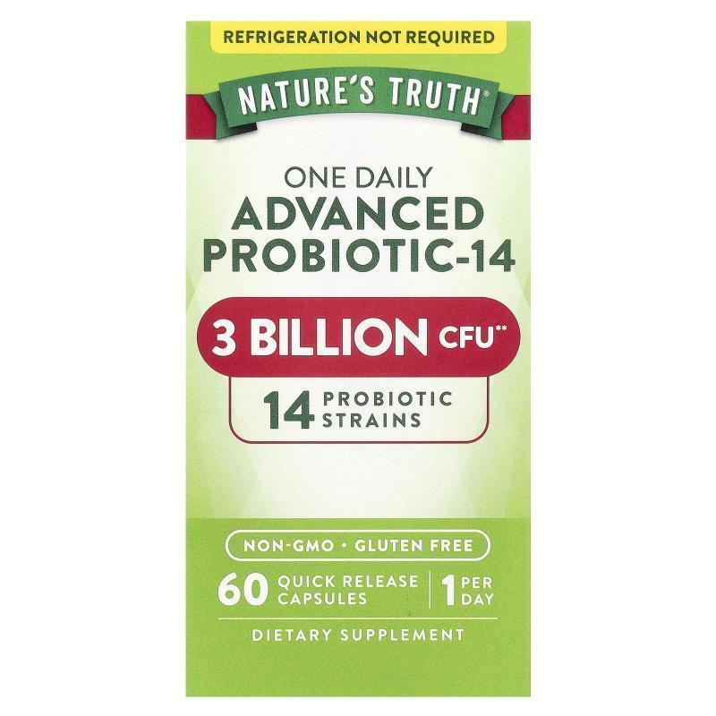 Nature's Truth,One Daily Advanced Probiotic-14, 3 Billion CF