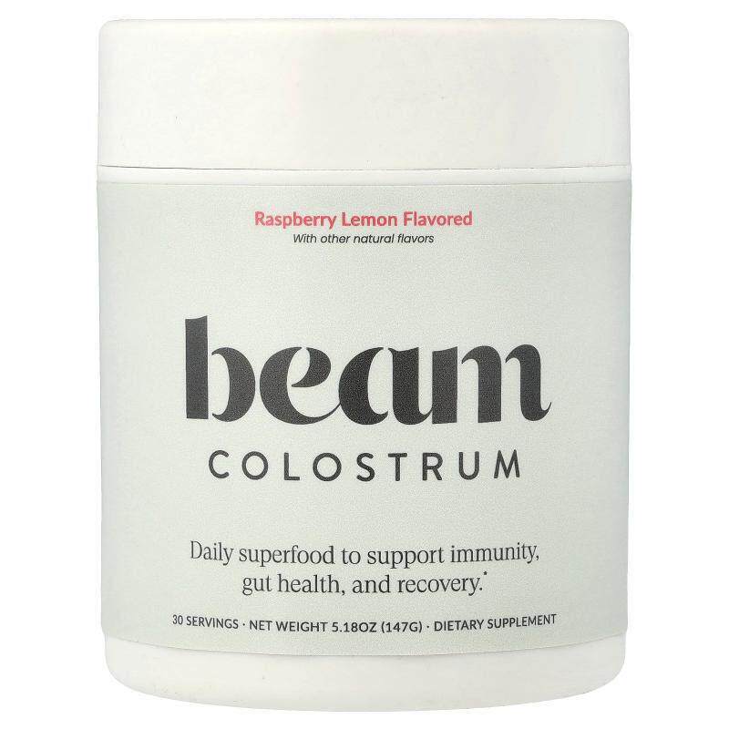 Beam Organics,Colostrum, Raspberry Lemon, 5.18 oz (147 g)