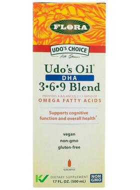 Flora,Udo's Choice® Udo's Oil® DHA 欧米伽-3/6/9&amp;amp;