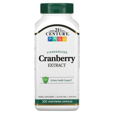 21世纪,Cranberry Extract, Standardized, 60 Vegetarian Capsul