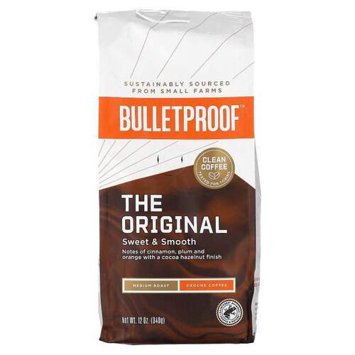 BulletProof,咖啡，原味，研磨，中度烘焙，12 盎司（340 克）