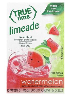 True Citrus,True Lime, Limeade, Original, 10 Packets