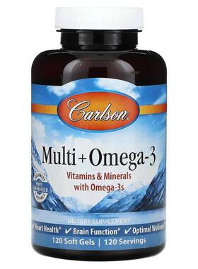 Carlson,Multi + Omega-3, 60 Soft Gels