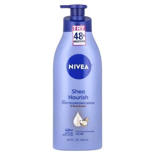 妮维雅,Shea Nourish Body Lotion, 16.9 fl oz (500 ml)