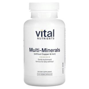 Vital 多种矿物质不含铜和铁 Nutrients