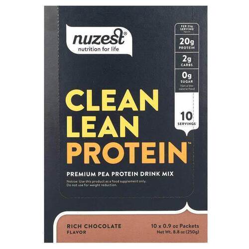 Nuzest,Clean Lean Protein, Real Coffee, 10 Packets