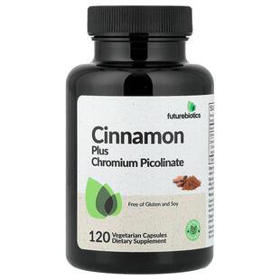 Futurebiotics,Cinnamon Plus Chromium Picolinate, 120 Vegetar