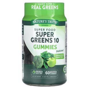 Nature's Truth,Super Food，Super Greens 10，天然青苹果，60
