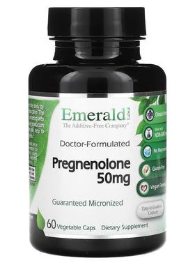 Emerald Laboratories,Pregnenolone, 50 mg, 60 Vegetable Caps