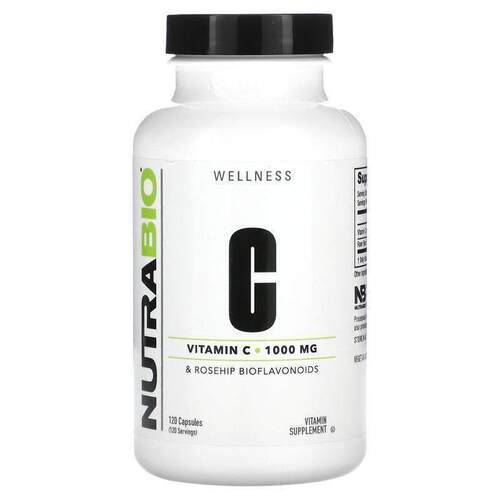 Nutrabio Labs,Vitamin C , 1,000 mg , 120 Capsules