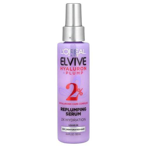 欧莱雅,Elvive, Hyaluron + Pump, Replumping Serum, Dry Dehydr