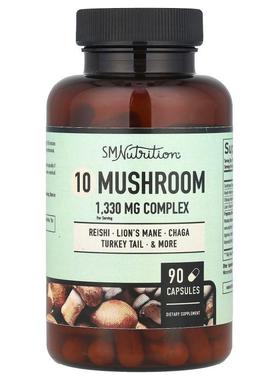 SMNutrition,10 Mushroom Complex , 90 Capsules