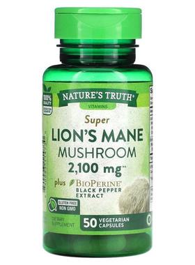 Nature's Truth,Super Lion's Mane Mushroom plus Bioperine , 2