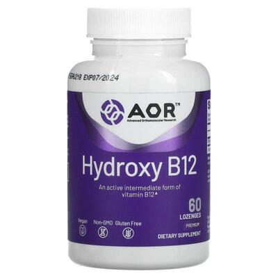Advanced Orthomolecular Research AOR,羟基 B12，1 毫克，60 片