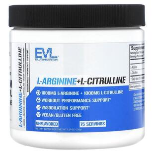 EVL,L-Arginine+l-Citrulline, Unflavored, 5.29 oz (150 g)