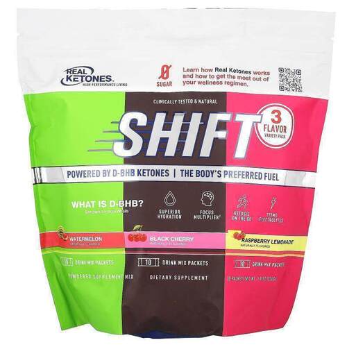 Real Ketones,Shift，多种口味，30 包