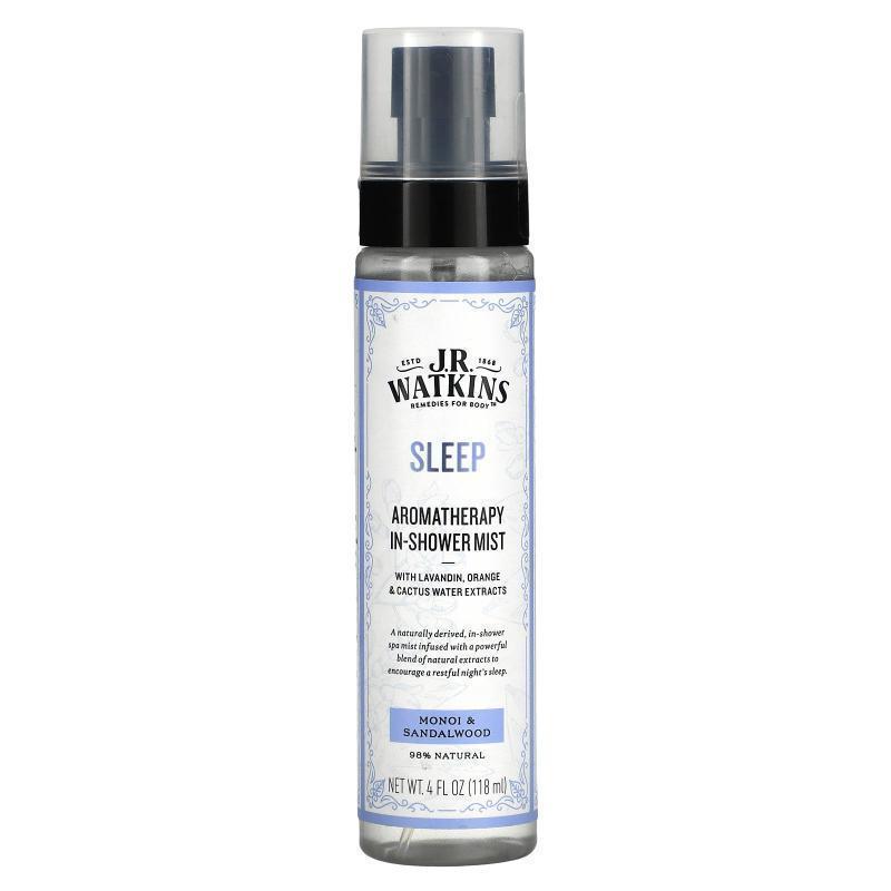 J R Watkins,Sleep, Aromatherapy In-Shower Mist, Monoi &a