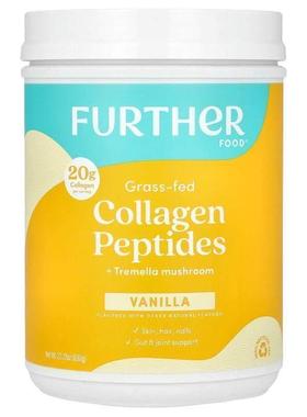 Further Food,Grass-Fed Collage Peptides + Tremella Mushroom,