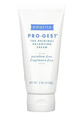 Emerita,Pro-Gest 黄体酮调节乳霜，无香型，4 盎司（112 克）