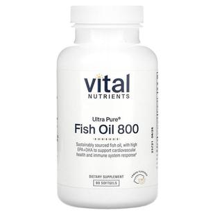 Pure Fish Nutrients Softgels Lemon Ultra 800 Vital Oil