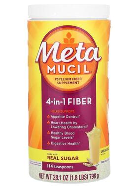 Metamucil,4-in-1 Fiber, Unflavored, 28.1 oz (798 g)