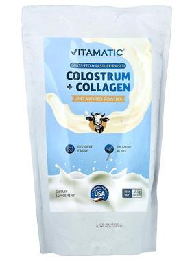 Vitamatic,Colostrum + Collagen Powder, Unflavored, 16 oz (45