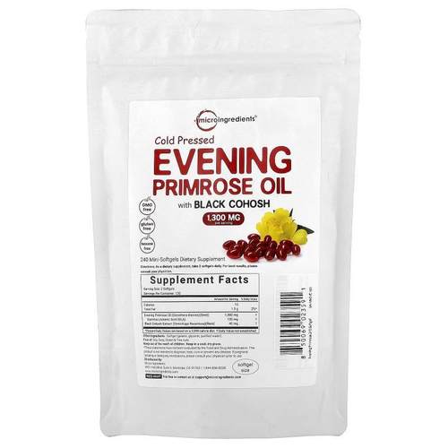 Micro Ingredients,Cold Pressed Evening Primrose Oil with Bla