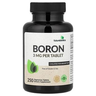 Futurebiotics,Boron, 3 mg, 250 Vegetarian Tablets