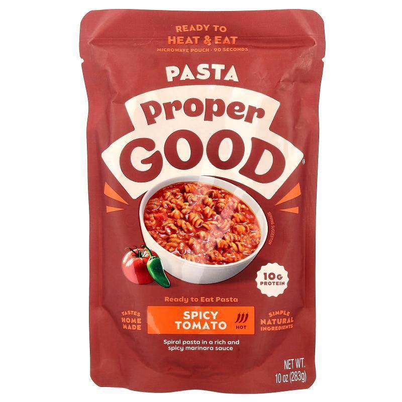 Proper Good, Inc,Ready to Eat Pasta, Spicy Tomato, Hot, 10 o