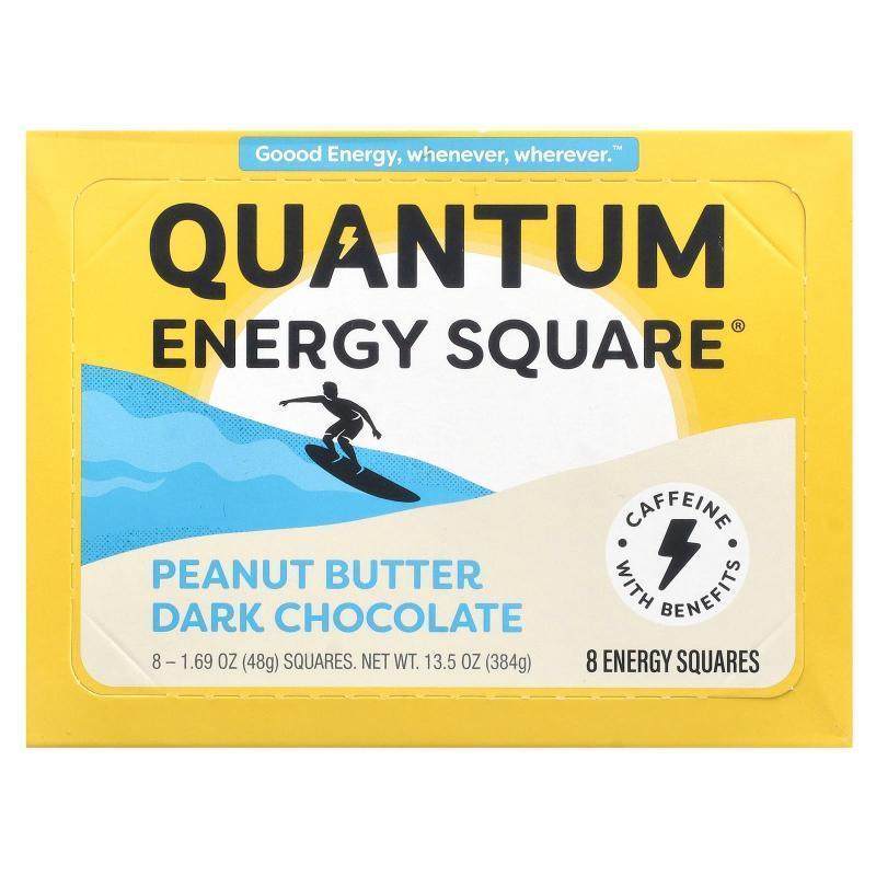 QUANTUM ENERGY SQUARE,Banana Nut Butter Crunch, 8 Energy Squ