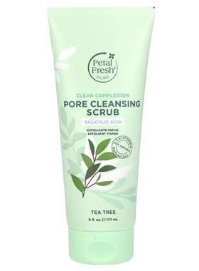 佩特斯,Pure, Pore Cleansing Scrub, Clear Complexion, Tea Tre