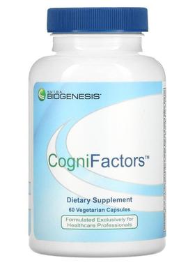 Nutra BioGenesis,CogniFactors，60 粒素食胶囊