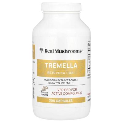 Real Mushrooms,Tremella, Mushroom Extract Powder, 300 Capsul
