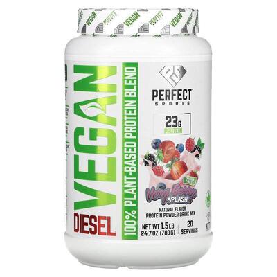 Perfect Sports,Diesel, Vegan, 100% Plant-Based Protein Blend