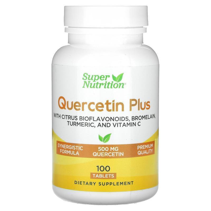 Super Nutrition,Quercetin Plus, 100 Tablets