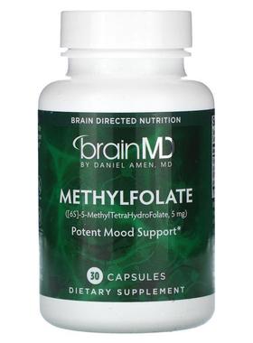 BrainMD,Methylfolate, 30 Capsules