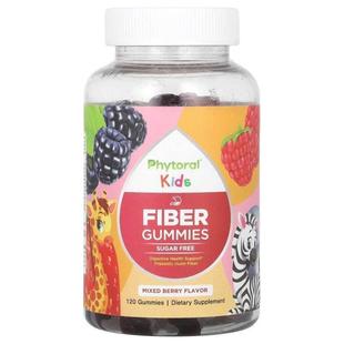 Phytoral,Kids, Fiber Gummies, Mixed Berry, 120 Gummies