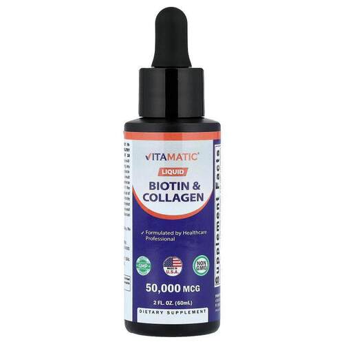 Vitamatic,Liquid Biotin &amp; Collagen