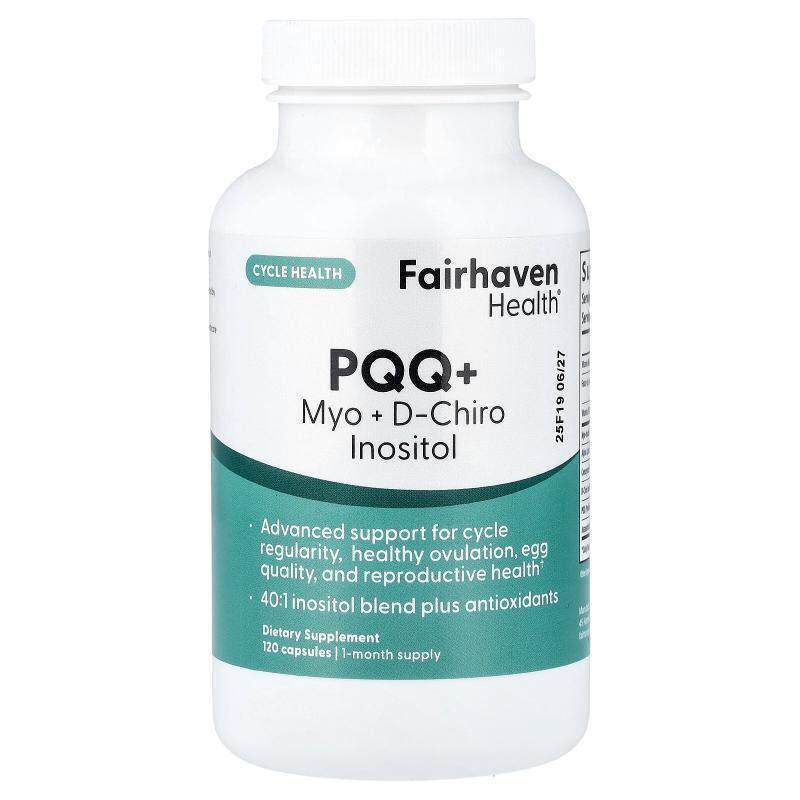 爱希儿,PQQ + Myo + D-Chiro Inositol, 120 Capsules