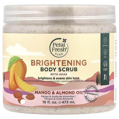 Petal Fresh佩特斯亮肤身体磨砂膏芒果和巴旦木油滋养提亮去角质