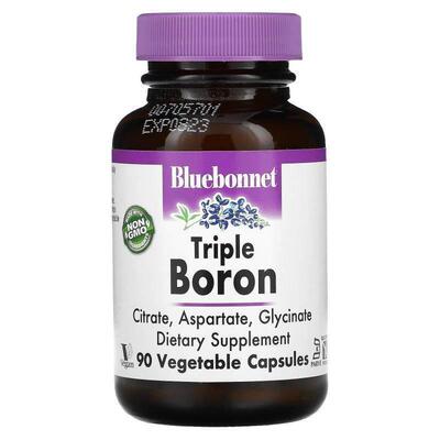 Bluebonnet Nutrition,三重硼，柠檬酸盐、天冬氨酸盐、甘氨酸盐9