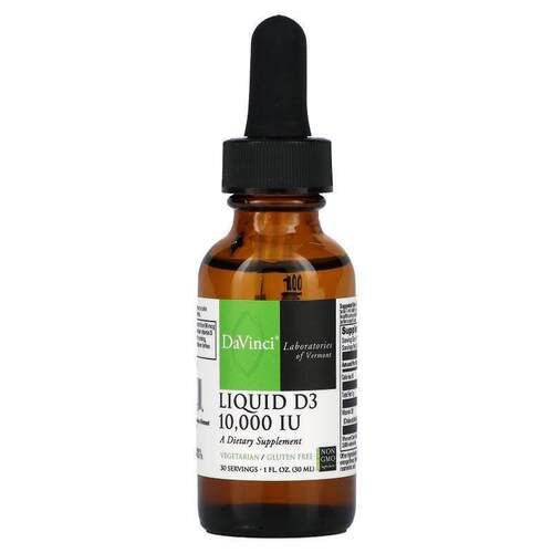 DaVinci Laboratories of Vermont,液体 D3，10,000 国际单位，1