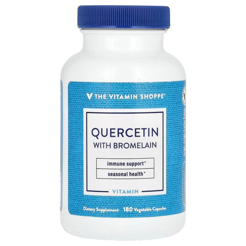 The Vitamin Shoppe,Quercetin With Bromelain, 180 Vegetable C