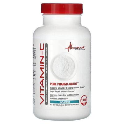 Metabolic Nutrition,Vitamin-C, Unflavored , 1,000 mg , 3.52