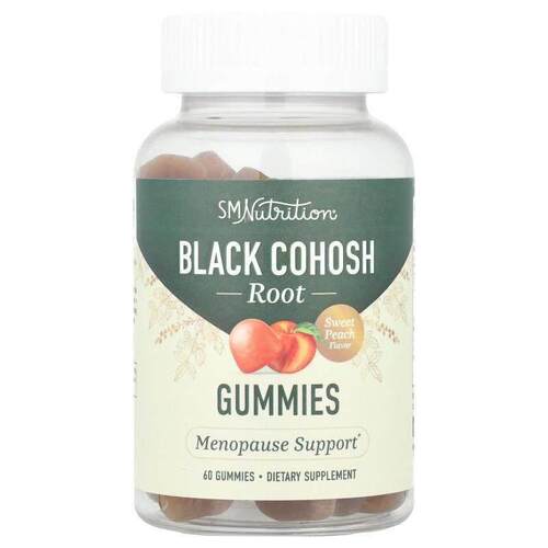 SMNutrition,Black Cohosh Root Gummies, Sweet Peach , 60 Gumm