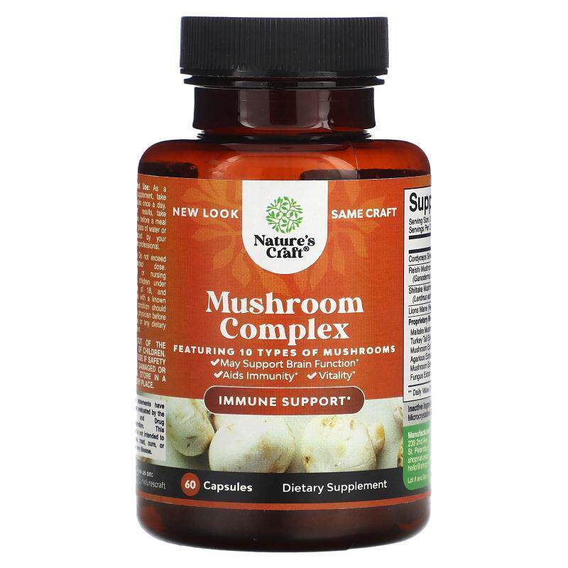 Natures Craft,Mushroom Complex, 60 Capsules